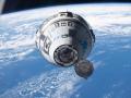 Fotografía cedida por la NASA que muestra la nave espacial Starliner de Boeing