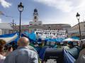Decenas de personas continúan acampadas en la Puerta del Sol, a 30 de septiembre de 2026