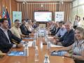 Imagen de la reunión de apoyo a la candidatura del presidente de la Diputación y los alcaldes del área funcional de l'Alacantí y Elche con el alcalde Luis Barcala