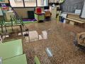 Imagen del aula vacía de un colegio de Valencia