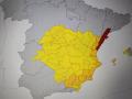 Imagen del mapa de avisos de la Aemet para este viernes 2 de octubre