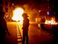 Los Mossos acabaron dispersando a un grupo de radicales que incendió algunos contenedores