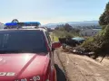 El coche siniestrado a la derecha