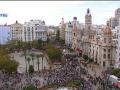 Despliegue técnico en la Plaza del Ayuntamiento de Valencia