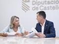 La presidenta Marta Barrachina con el diputado de cultura Alejandro Clausell