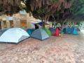 Acampada de protesta por la situación de la vivienda en la Plaza de Emilio Pérez de Almería