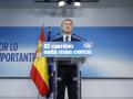 Alberto Núñez Feijóo, este lunes en la sede del PP