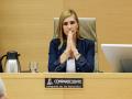 Imagen de Salomé Pradas tomada durante su comparecencia en el Congreso