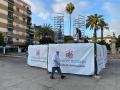Trabajos para la reposición del triunfo a San Rafael en los Padres de Gracia