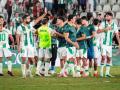 Los jugadores del Córdoba tras superar al Tenerife