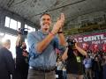 El presidente del Gobierno, Pedro Sánchez, este domingo en Ponferrada