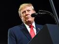 Donald Trump, presidente de los Estados Unidos, en un acto de campaña en Ohio, EE.UU.