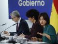 La ministra Sira Rego, en primer término este martes en la Moncloa