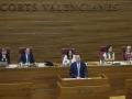 Imagen del presidente de la Generalitat tomada en las Cortes Valencianas