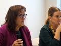 La comisaria europea para el Mediterráneo, Dubravka Šuica, y la presidenta balear