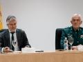 el ministro del Interior, Fernando Grande-Marlaska, y el DAO de la Guardia Civil, Manuel Llamas