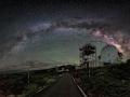 Imagen de La Palma con los telescopios