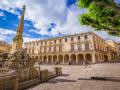 Plaza Mayor de Soria, con el Ayuntamiento al fondo