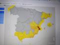 Imagen del mapa de avisos de la Aemet para este domingo