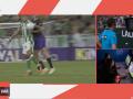 Pantallazo de la acción por mano del Cucho Hernández que anuló el 2-2 del Betis