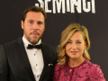 Óscar Puente y Laura Soria, en el photocall de la Seminci de 2018, en Valladolid