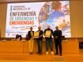 Laura Almudéver y Juan José Tirado entregan dos placas de reconocimiento a Alejandro Artero García y Pascual Brieba del Río
