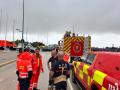 Imagen de los efectivos de Bomberos de Castellón enviados a Oliva