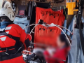 Imagen tomada este lunes de un rescate de Salvamento Marítimo en helicóptero en Oliva tras la dana Adam