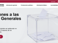 Web de las elecciones generales