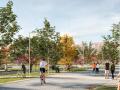 Render de la zona de las viviendas proyectadas
