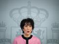 La ministra de Seguridad Social, Elma Saiz, durante una rueda de prensa tras el Consejo de Ministros, a 20 de octubre de 2026, en Madrid (España). El Consejo de Ministros de ha aprobado un Real Decreto-ley, que requiere su convalidación en un mes en la Diputación Permanente del Congreso, con distintas mejoras sociales para colectivos como los viudos y viudas de parejas de hecho, víctimas de violencia de género y padres con menores que sufren enfermedades graves.

Fernando Sánchez / Europa Press
20/10/2026