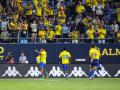 La afición del Cádiz celebra un gol de Aimen Moueffek en el encuentro de Liga ante el Leganés