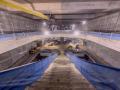 Obras de la parada de Metro de Santiago Bernabéu
