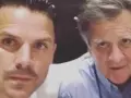 Dani Martín, junto a su padre