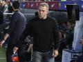Hansi Flick, durante el Barcelona - Real Madrid de la pasada temporada