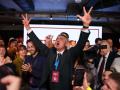 El candidato de la Lista de Estudiantes, Ilija Srdanovic, tras conocerse la victoria