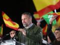 El presidente de Vox, Santiago Abascal, en un mitin en Zamora, este martes