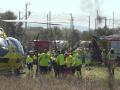 Servicios de emergencias atienden a las víctimas del accidente de Urda