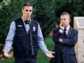 El presidente del Gobierno, Pedro Sánchez, y el presidente de Castilla-La Mancha, Emiliano García-Page, en el CECOPI de Toledo