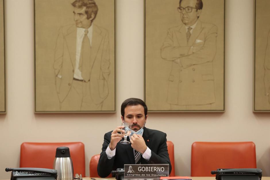 El ministro de Sanidad y Consumo Alberto Garzón