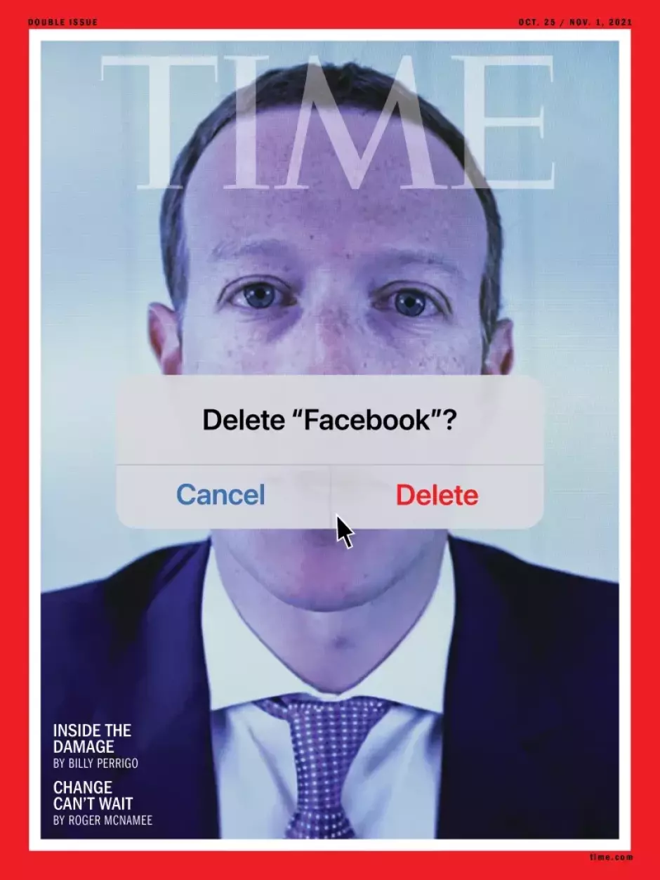 Mark Zuckerberg en la portada de Time