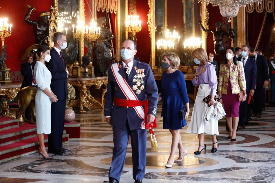 Recepción de los Reyes en el Palacio Real con motivo de la Fiesta Nacional