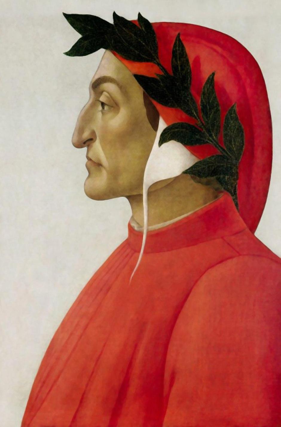 Retrato del poeta Dante Alighieri por Sandro Botticelli