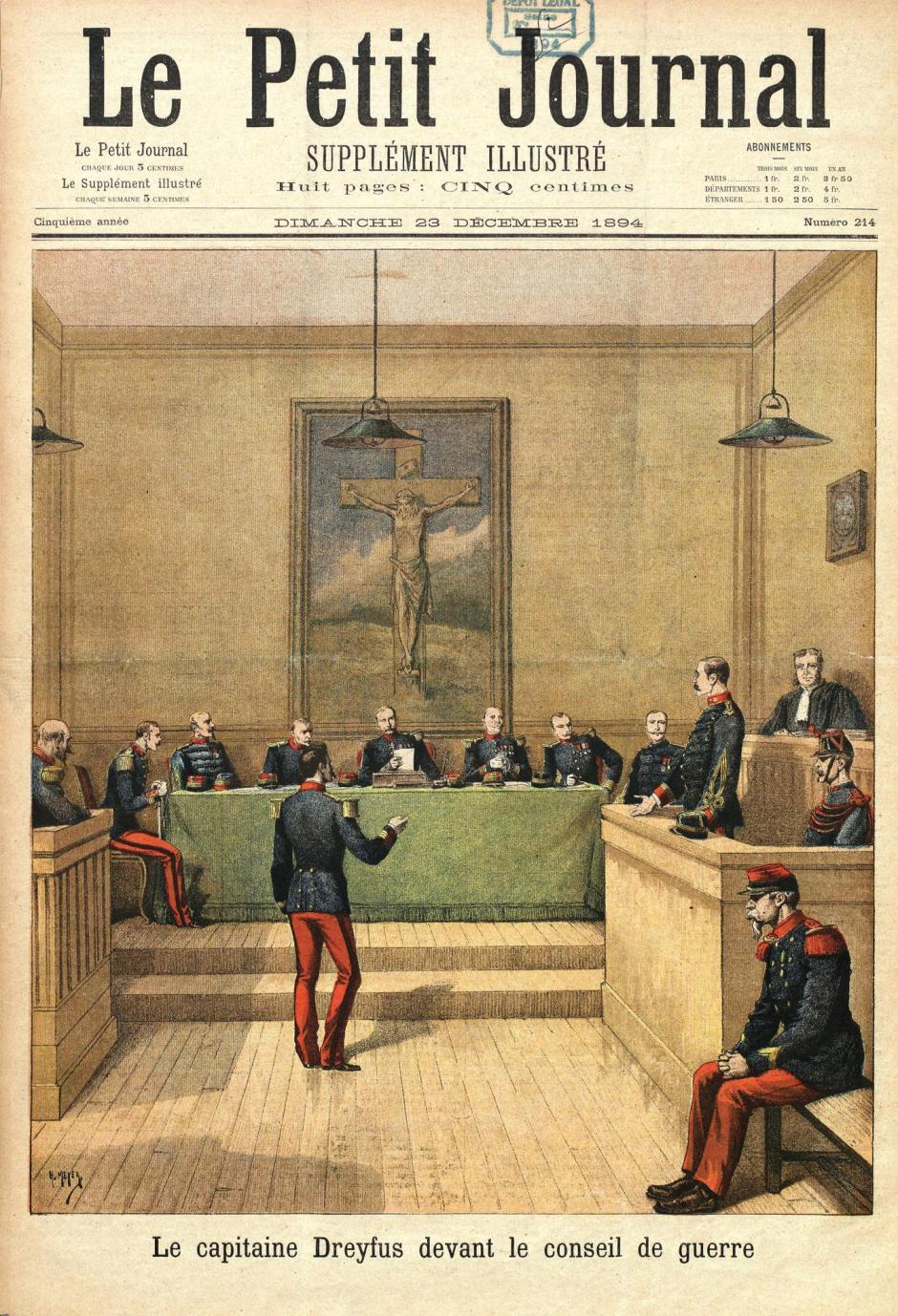 Juicio de Alfred Dreyfus en 1894