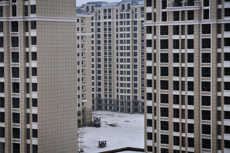 Edificios completamente vacíos en Ordos, China
