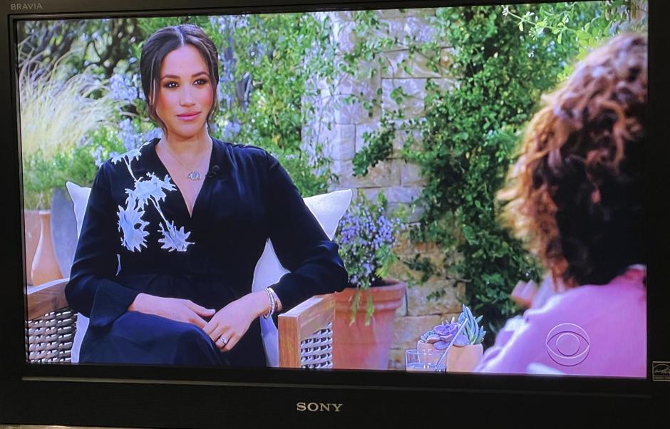 Meghan Markle en la entrevista con Oprah Winfrey