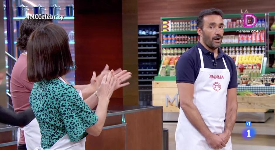 Juanma Castaño celebra su triunfo en la primera prueba de la décima gala