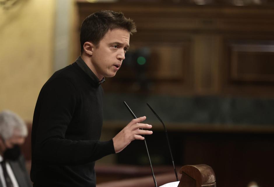 El líder de Más País, Íñigo Errejón, en el Congreso