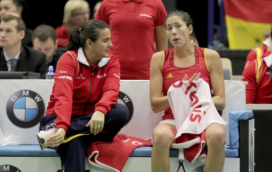 Conchita es una de las culpables del buen rendimiento de Muguruza