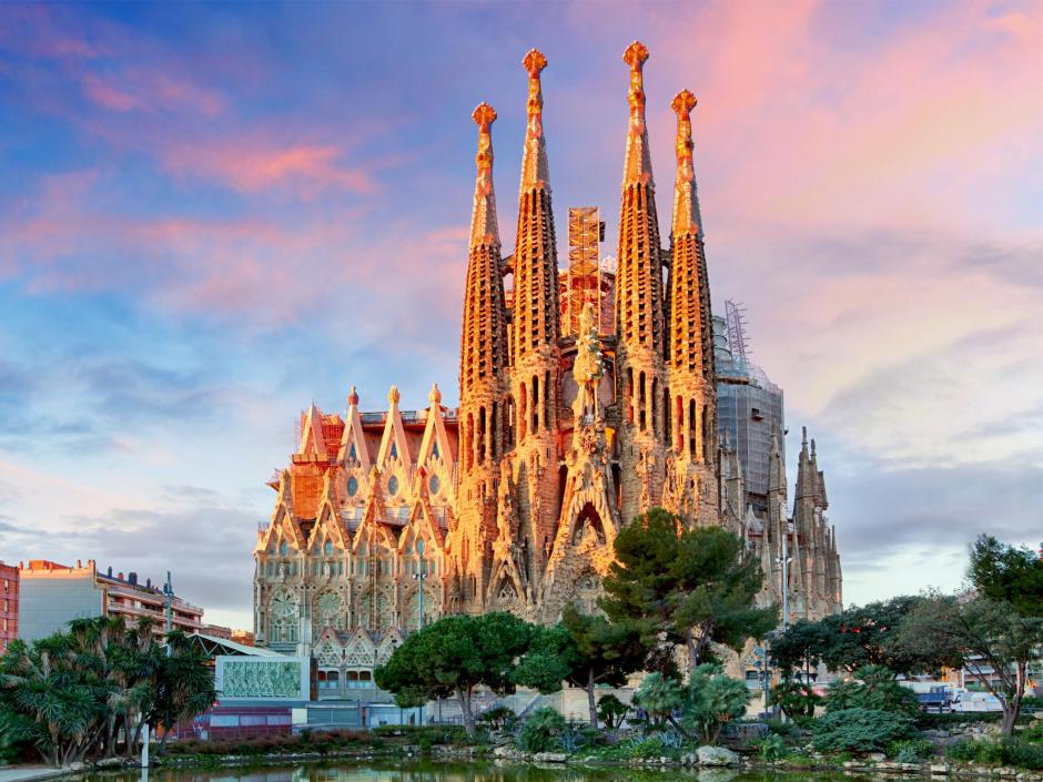 La catedral de la Sagrada Familia, en Barcelona